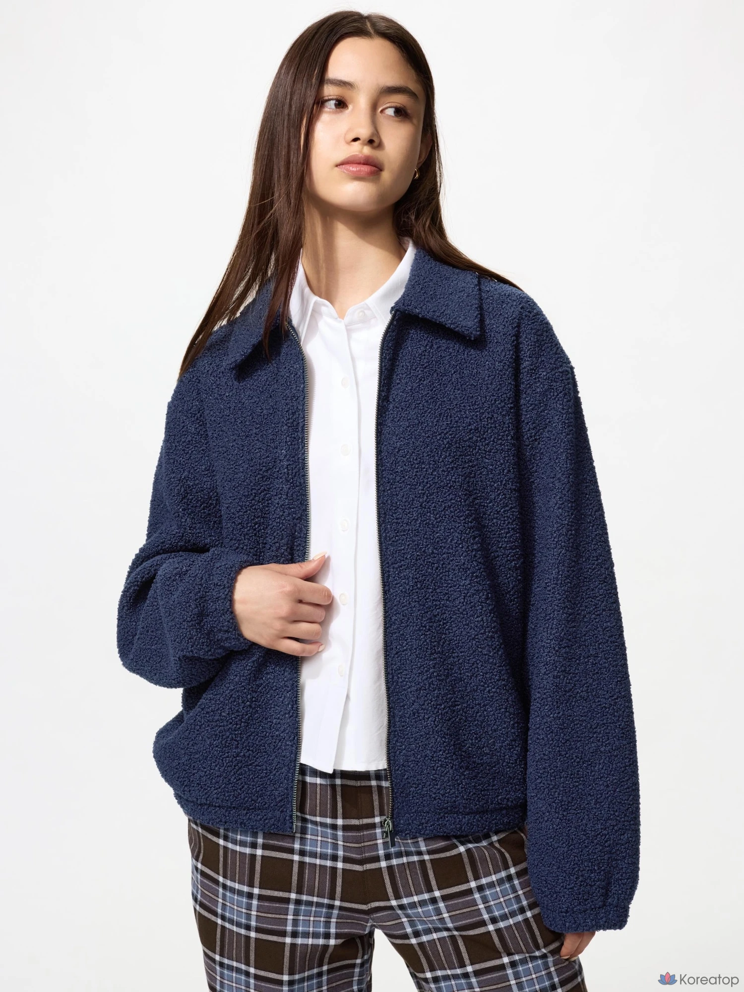 Бомбер Uniqlo Boa Fleece Blouson