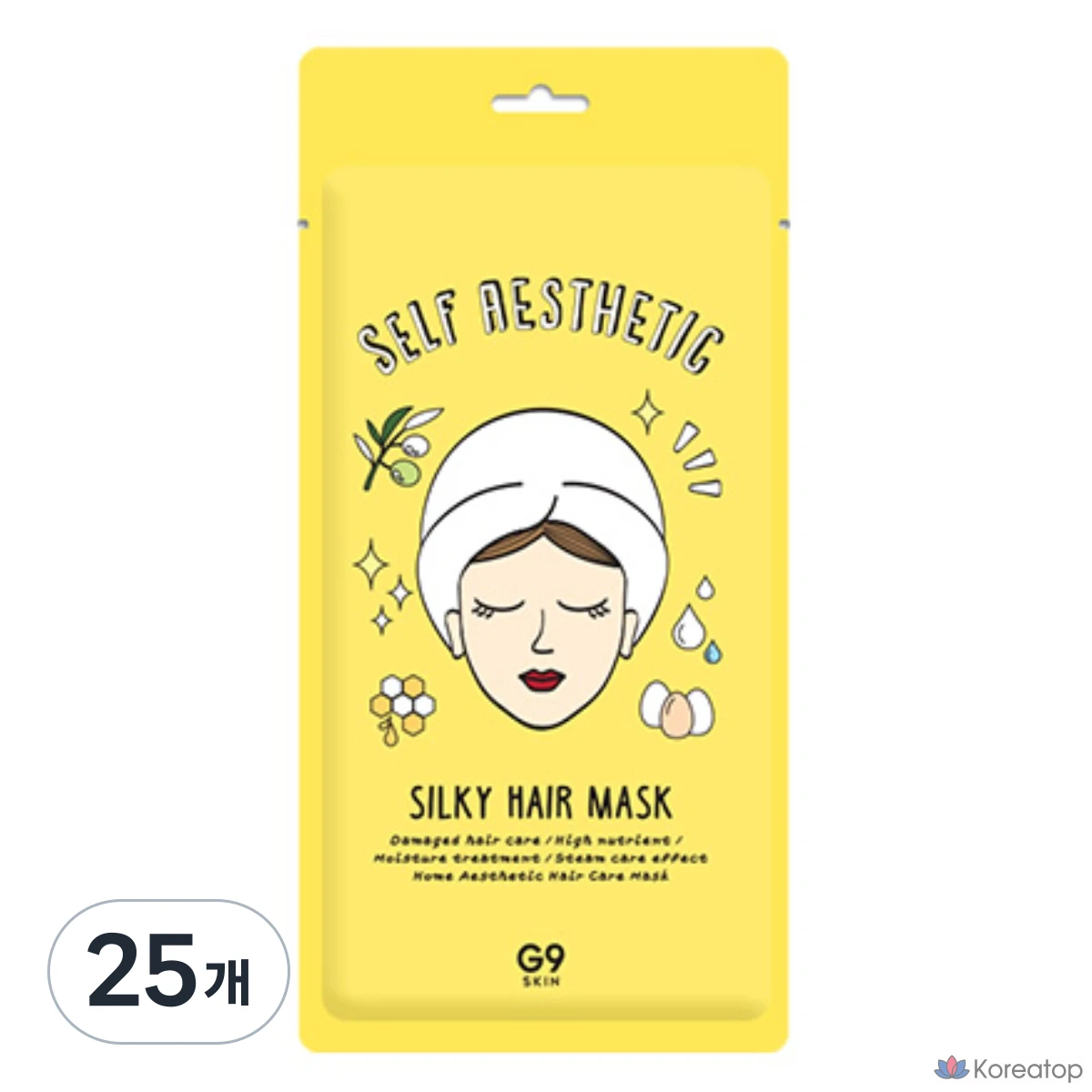 Маска для волос G9SKIN Self Aesthetic Silky Hair Mask, 30 г, 25 шт.