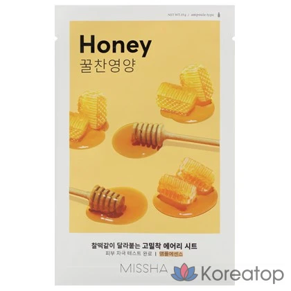 Тканевая маска для лица Missha Airy Fit Sheet Mask Honey, 1 шт.
