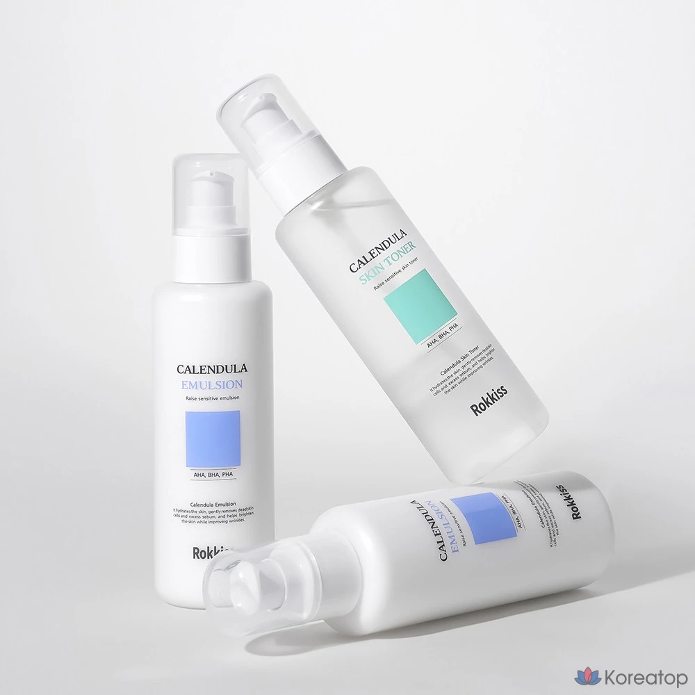 Набор для ухода Rokkiss Calendula Skin Toner + Emulsion Set, 150 мл + 150 мл, 1 шт.