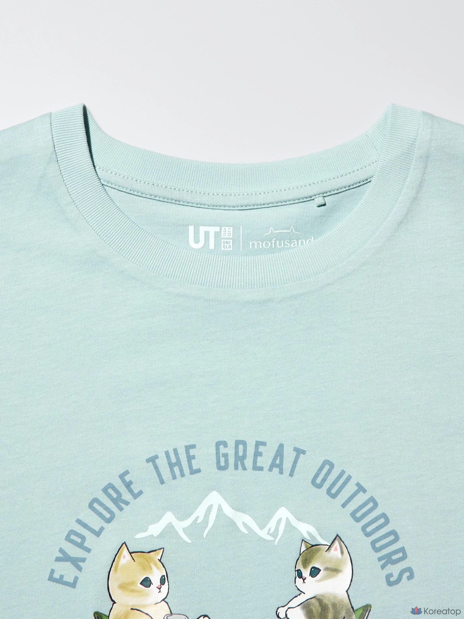 Футболка для девочек Uniqlo mofusand UT Graphic T-Shirt, серый