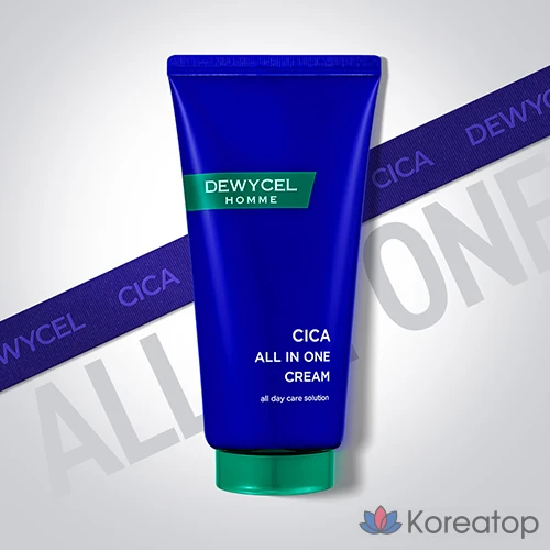 Набор для ухода DEWYCEL Homme Curatones Moisture 40ml SPF50+ PA+++ Cica All-in-one 30ml Natural Cover Tone Care Skin Lotion Duo Set, 1 шт.