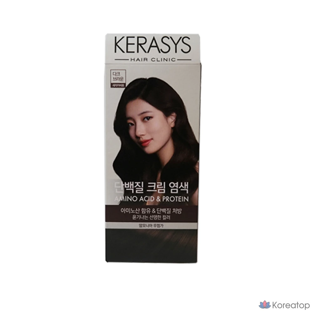 Крем-краска для волос KeraSys Protein Cream Hair Dye, оттенок Dark Brown, 120 г, 1 шт.