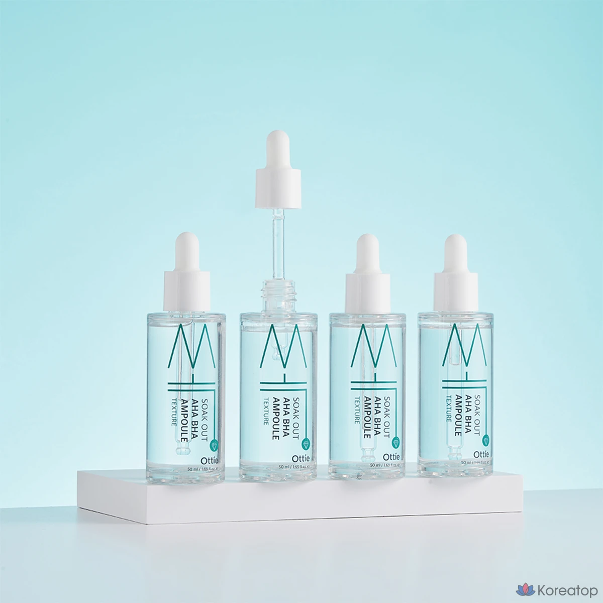 Ампульная сыворотка Ottie Sock Out AHA BHA Ampoule, 50 мл, 1 шт.