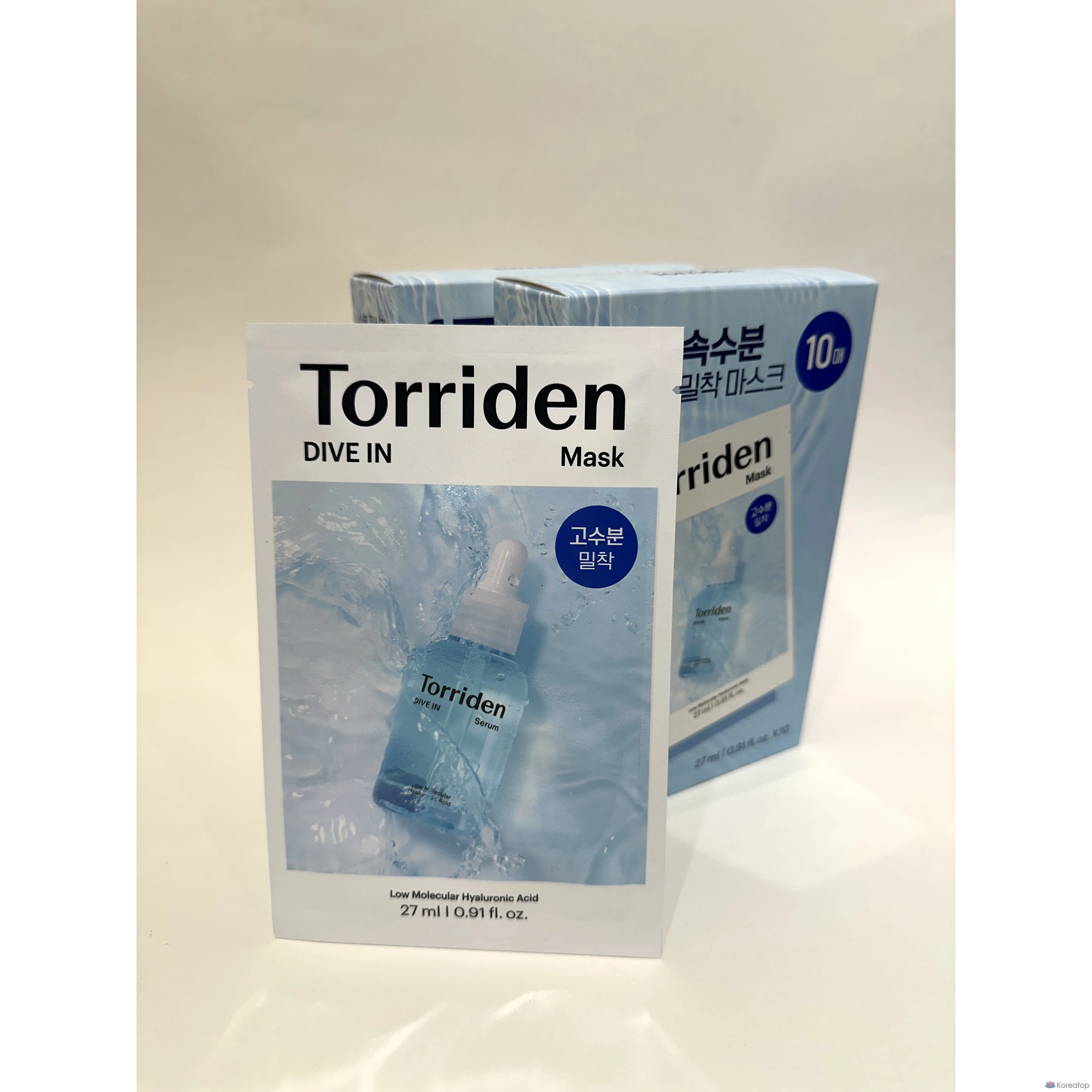 Тканевая маска для лица Torriden Dive-In Low Molecular Hyaluronic Acid Mask, 27 мл, 20 шт.