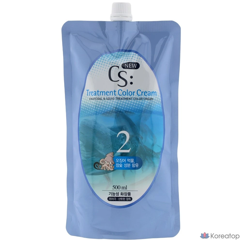 Крем-краска для волос Incus CS Treatment Color Cream, оттенок Dark Brown, 500 мл, 1 шт.