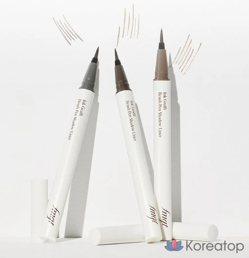 Бьюти-пенкал FMGT Ink Graffiti Brush Pen Shading Liner, оттенок Ash Black, 1 шт.