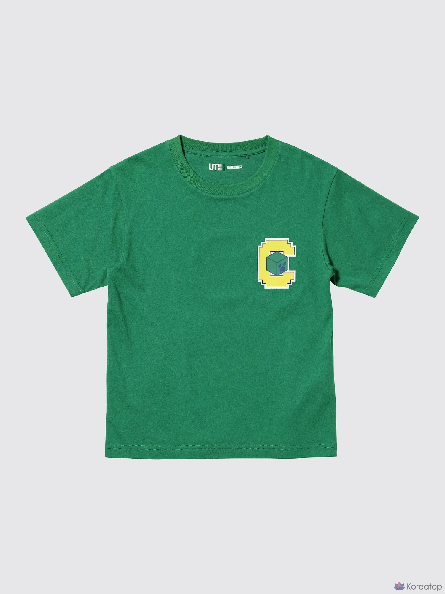 Футболка детская Uniqlo Minecraft UT Graphic T-Shirt, черный