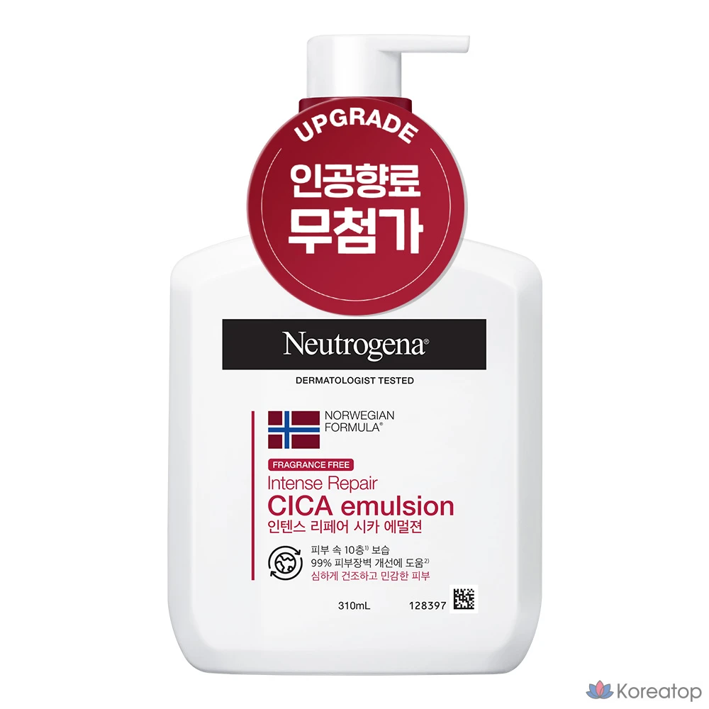 Эмульсия Neutrogena Intense Repair Cica Body Lotion, 310 мл, 1 шт., фото 3