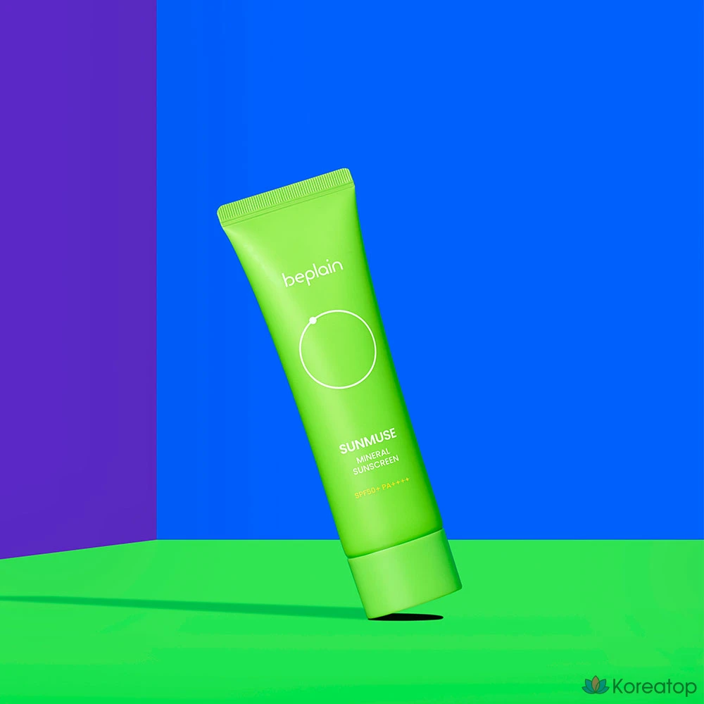 Солнцезащитный крем Beplain Sunmuse Mineral Green Sun Cream SPF50+ PA++++, 50 мл, 1 шт.
