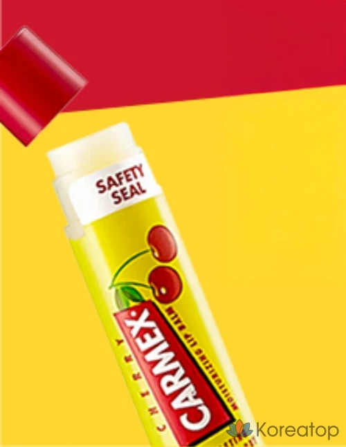 Бальзам для губ Carmex Moisturizing Lip Balm Stick, оттенок Cherry, 12.75 г, 3 шт.