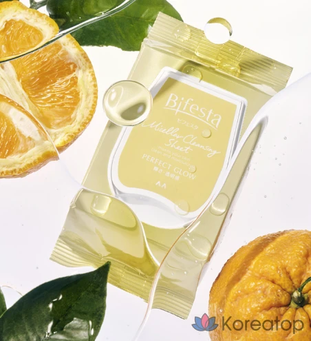 Мицеллярные салфетки для снятия макияжа Bifesta Micellar Cleansing Sheet Perfect Glow, 46 шт.