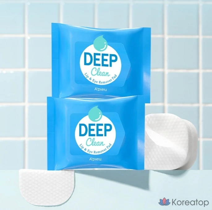 Патчи для снятия макияжа с губ и глаз A'Pieu Deep Clean Lip & Eye Remover Pad, 37 г, 1 шт.