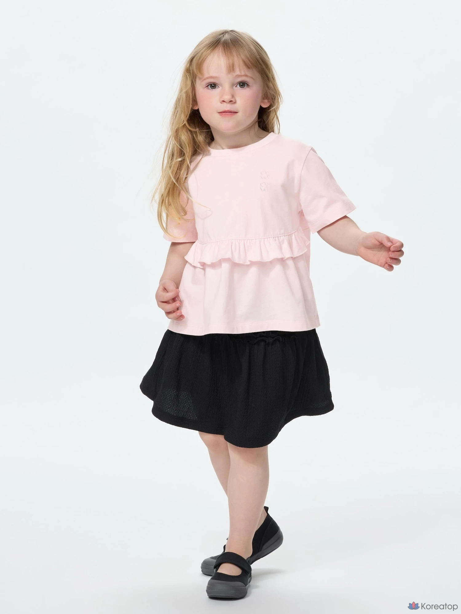 Футболка для девочек Uniqlo Frill T-Shirt