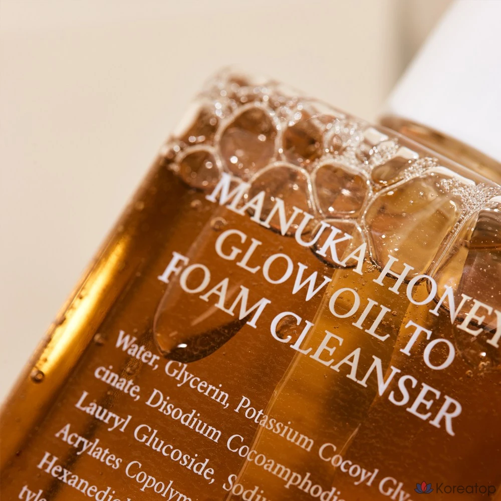 Очищающая пенка Steambase Manuka Honey Glow Oil-to-Foam Cleanser, 215 мл, 1 шт.