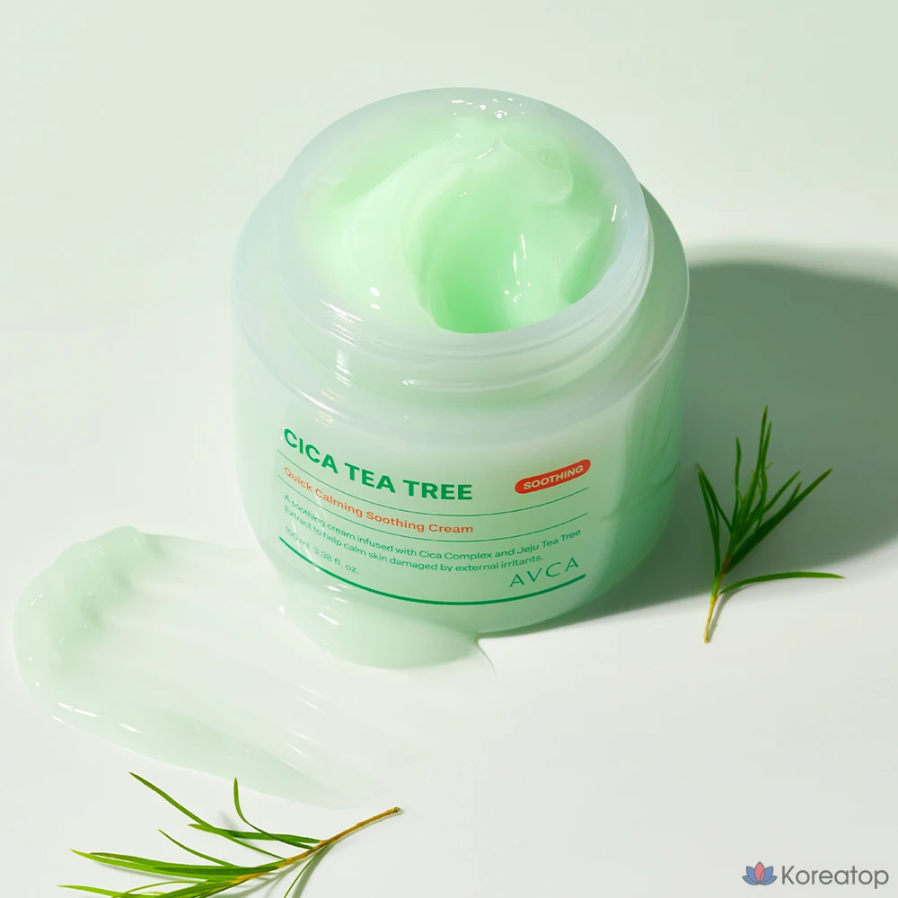 Крем AVCA Quick Calming Cica Tea Tree Rebalancing Soothing Cream, 100 мл, 1 шт.