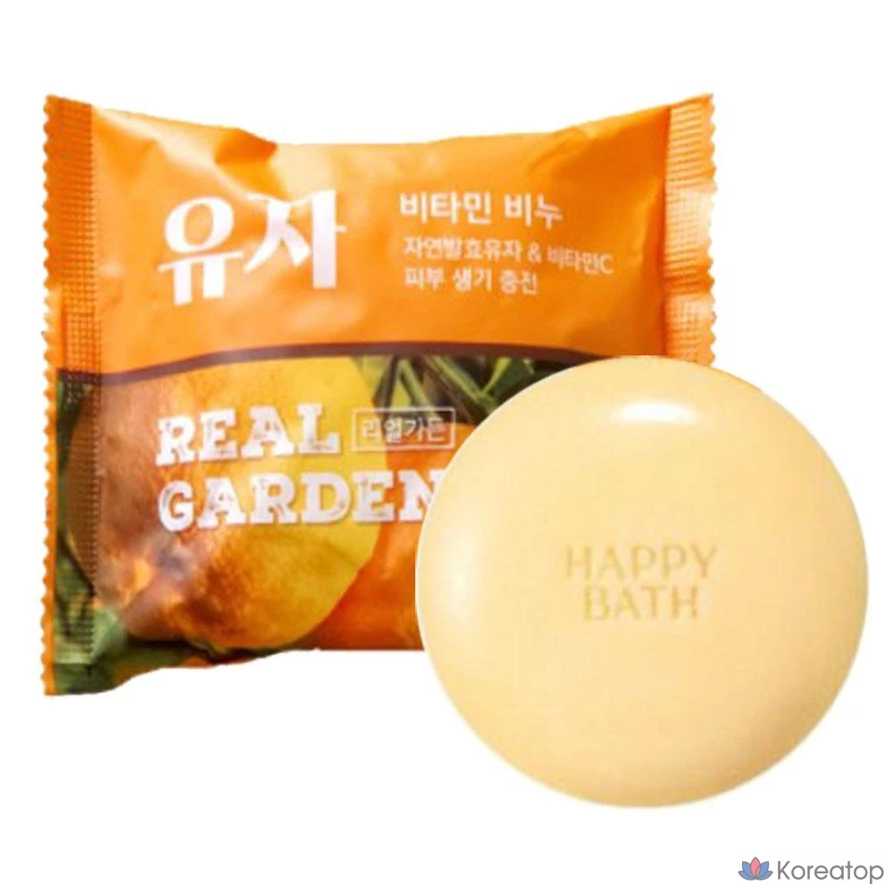 Мыло для умывания Happy Bath Real Garden Ssuk Soothing Soap, 90 г, 1 шт.