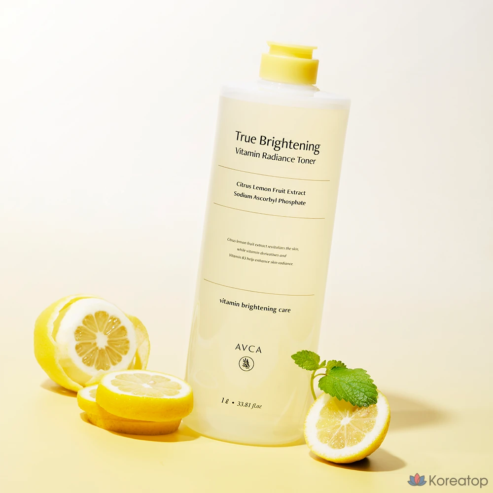 Тонер AVCA True Brightening Vitamin Glow Toner, 1 л, 1 шт.
