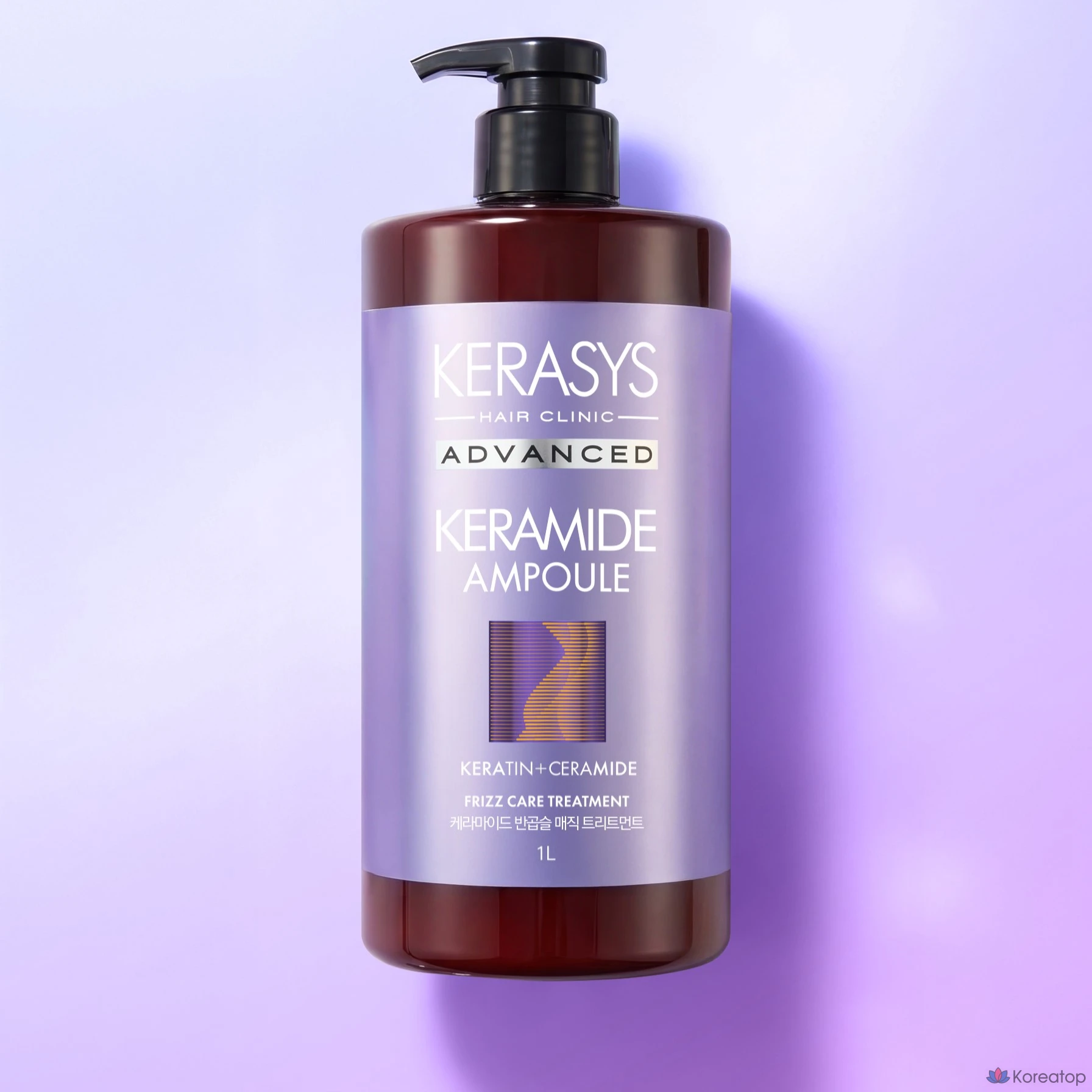 Кондиционер-уход KeraSys Keramide Curly Hair Damage Clinic Treatment, 1 л, 1 шт.