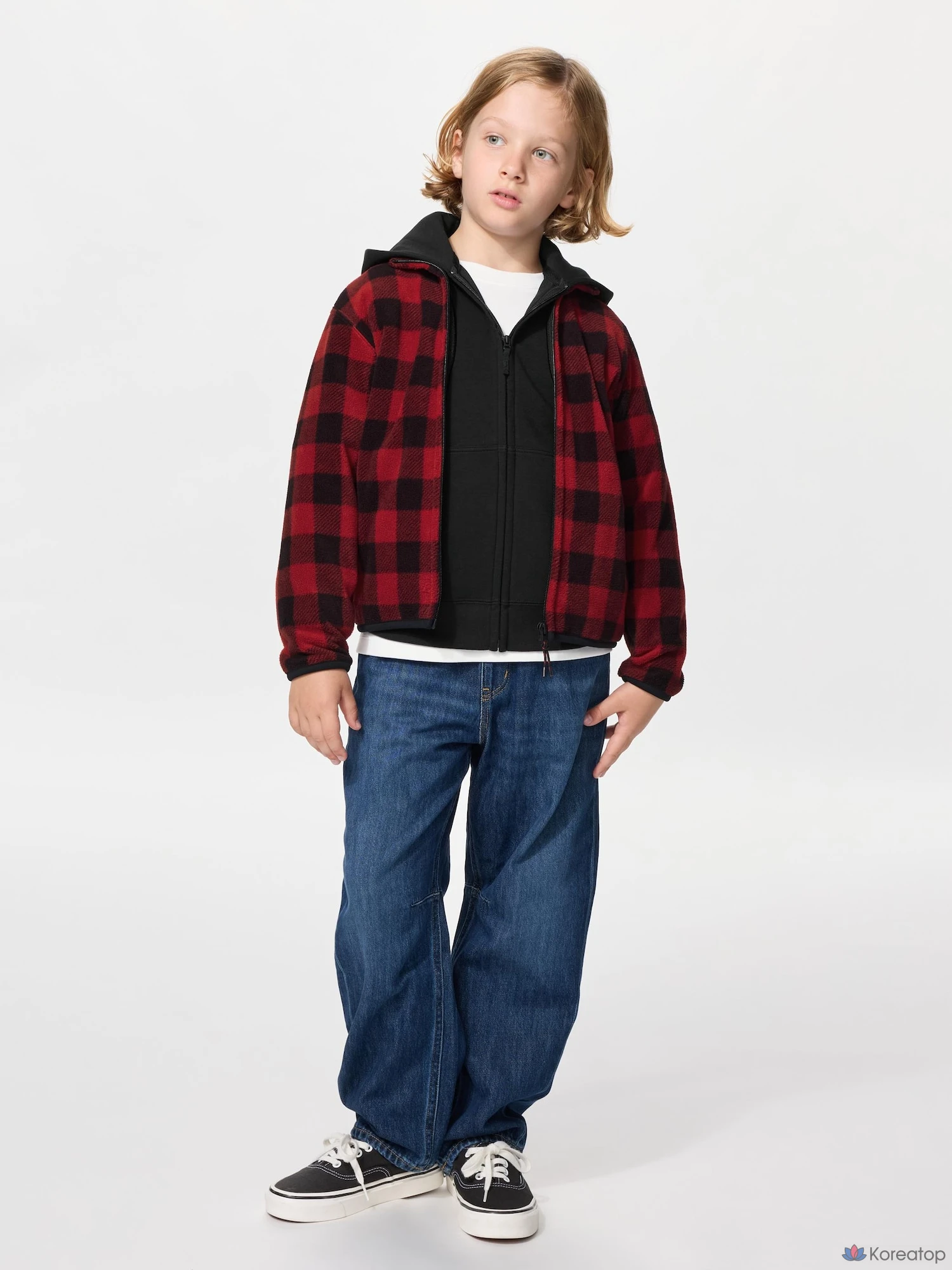 Куртка детская Uniqlo Fleece Full-Zip Jacket, принт