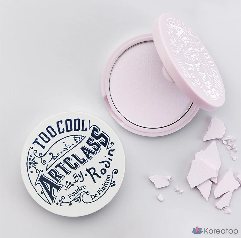Пудра для фиксации макияжа Too Cool For School Artclass By Rodin Finish Setting Pact, оттенок Milky Violet, 1 шт., фото 4