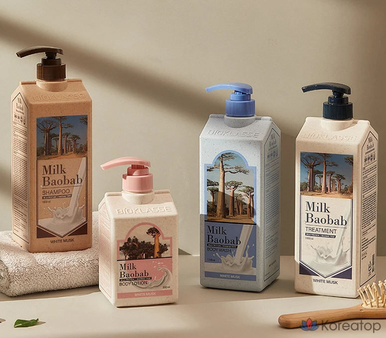 Набор для ухода Milk Baobab Hair & Body 4-piece Set, аромат White Musk, 1 шт.
