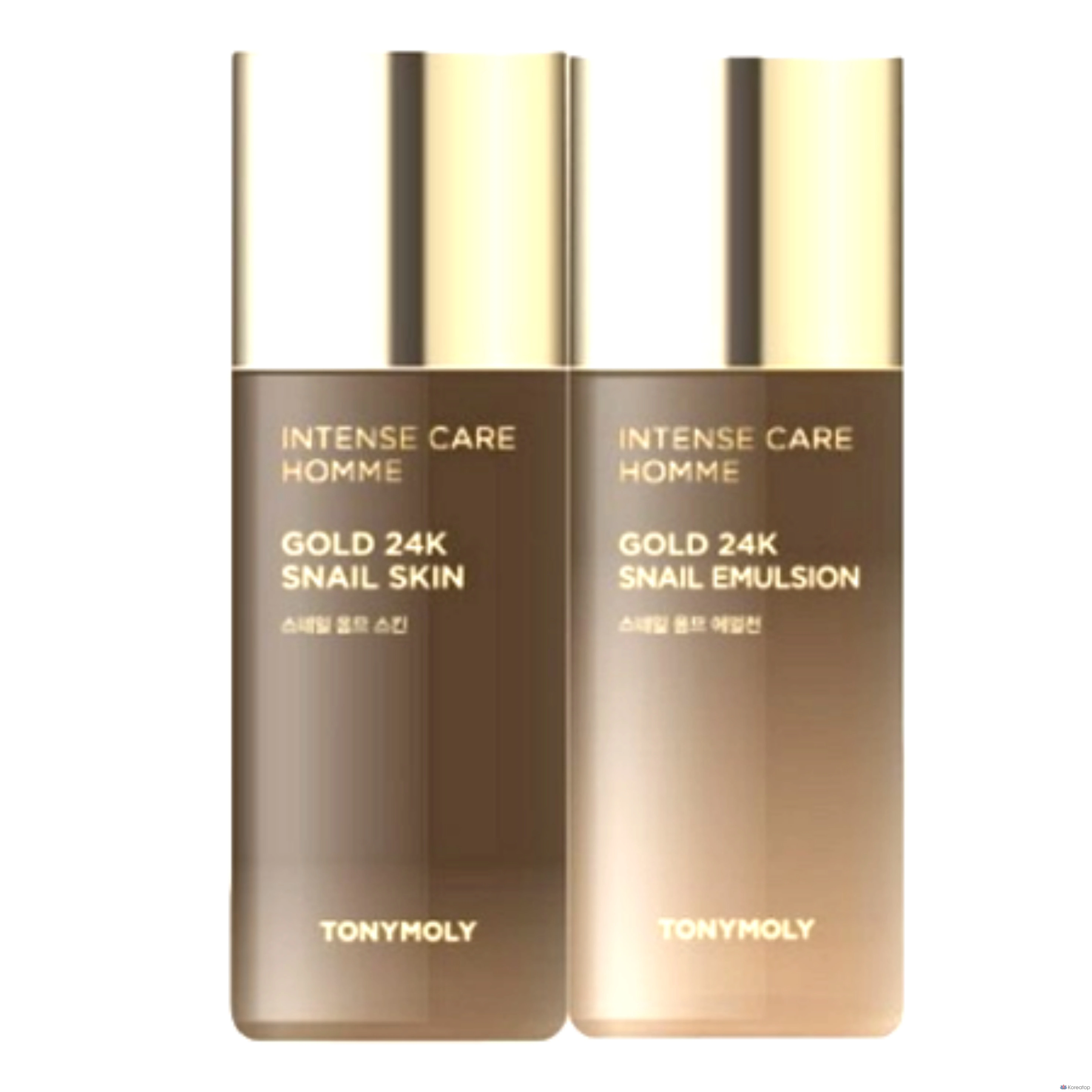 Набор для ухода Tony Moly Intense Care Gold 24K Snail Homme Skin Care 2-piece Set (Toner + Lotion), 1 шт.