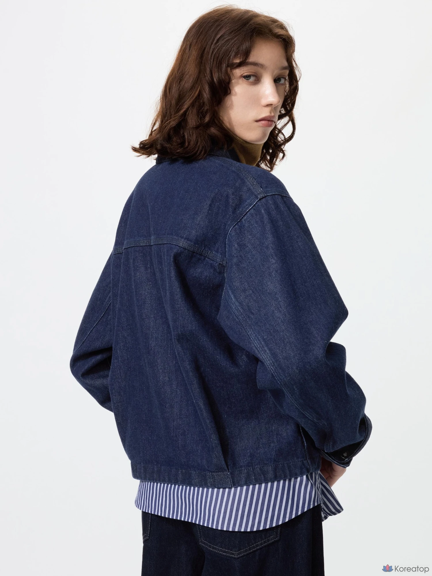 Куртка джинсовая короткая на молнии Uniqlo