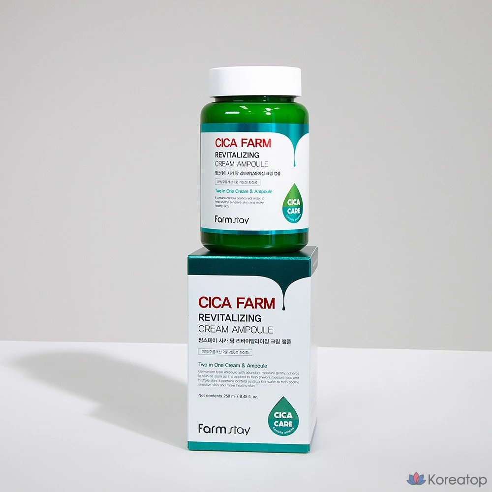 Ампульная сыворотка FarmStay Cica Farm Revitalizing Cream Ampoule, 250 мл, 1 шт.