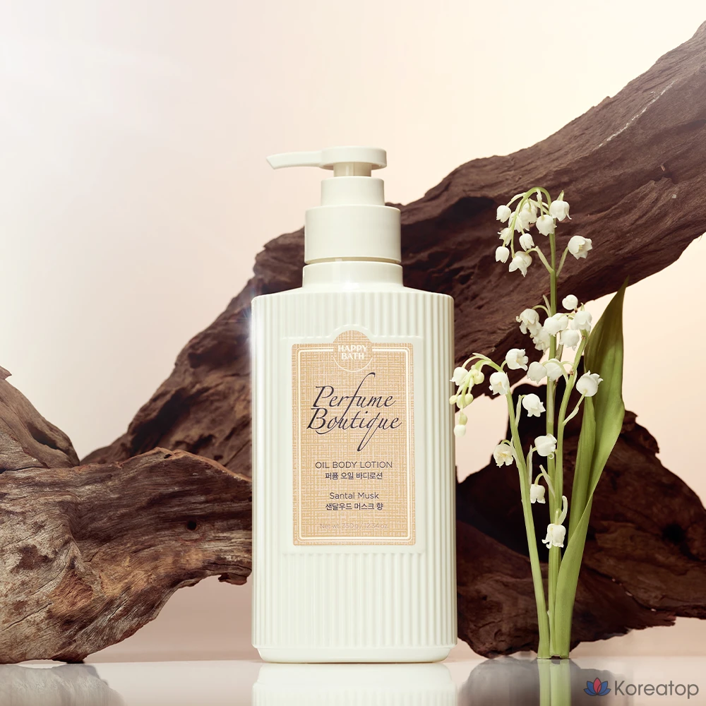 Масло для тела Happy Bath Perfume Boutique Oil Body Lotion Sandalwood Musk, 350 г, 1 шт.