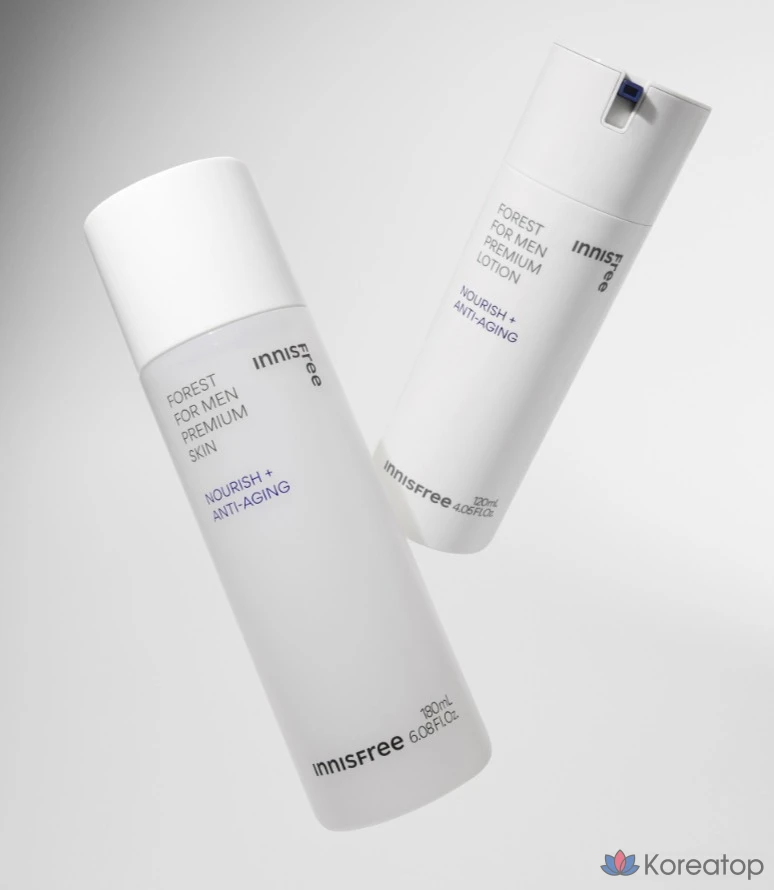 Набор для ухода Innisfree Forest for Men Premium 2-piece Set (Toner + Emulsion), 2 шт., фото 4