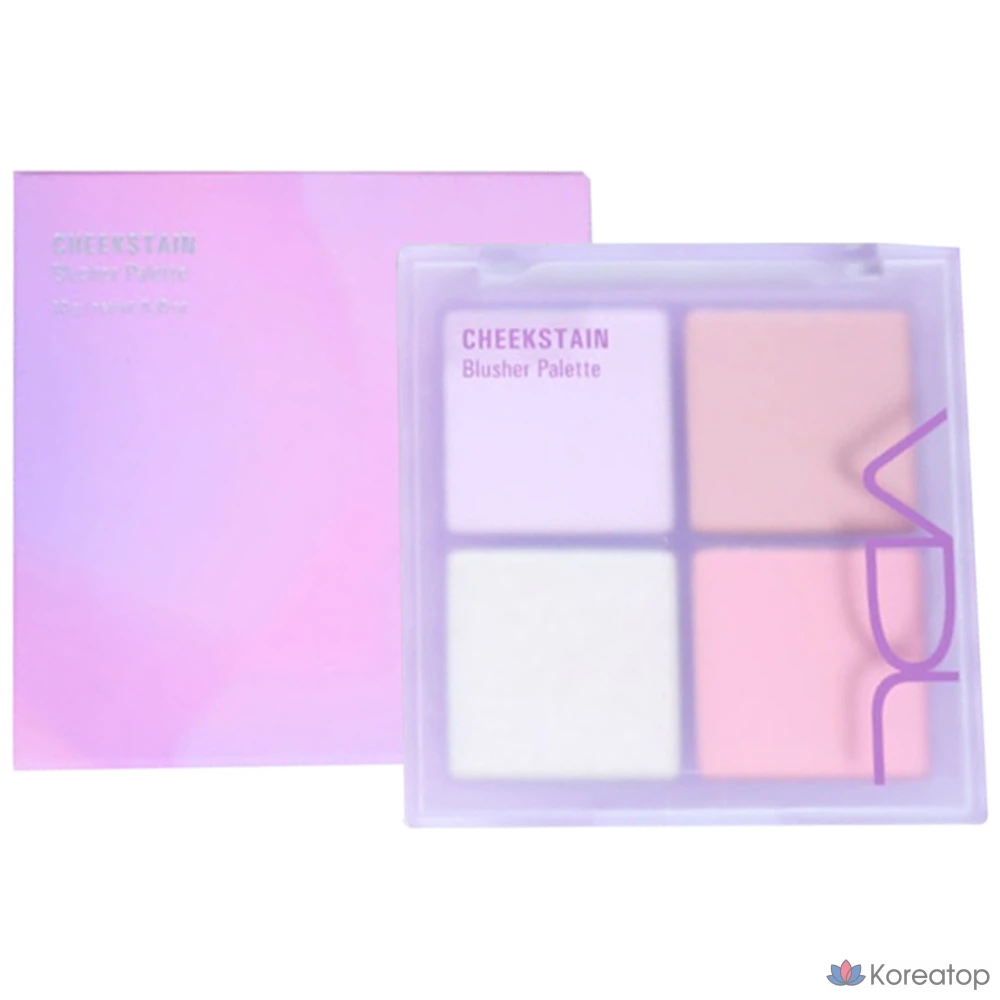 Румяна-палетка VDL Cheek Stain Blusher Palette, оттенок 02 Clean Lavender, 10 г, 1 шт.