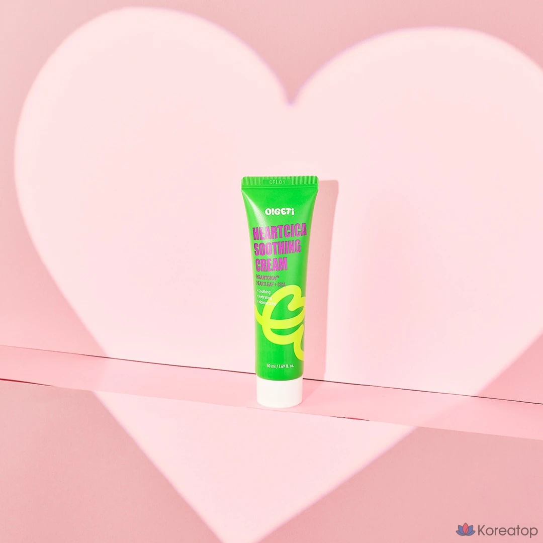 Успокаивающий крем O!GETi Heart Cica Soothing Cream, 50 мл, 1 шт.