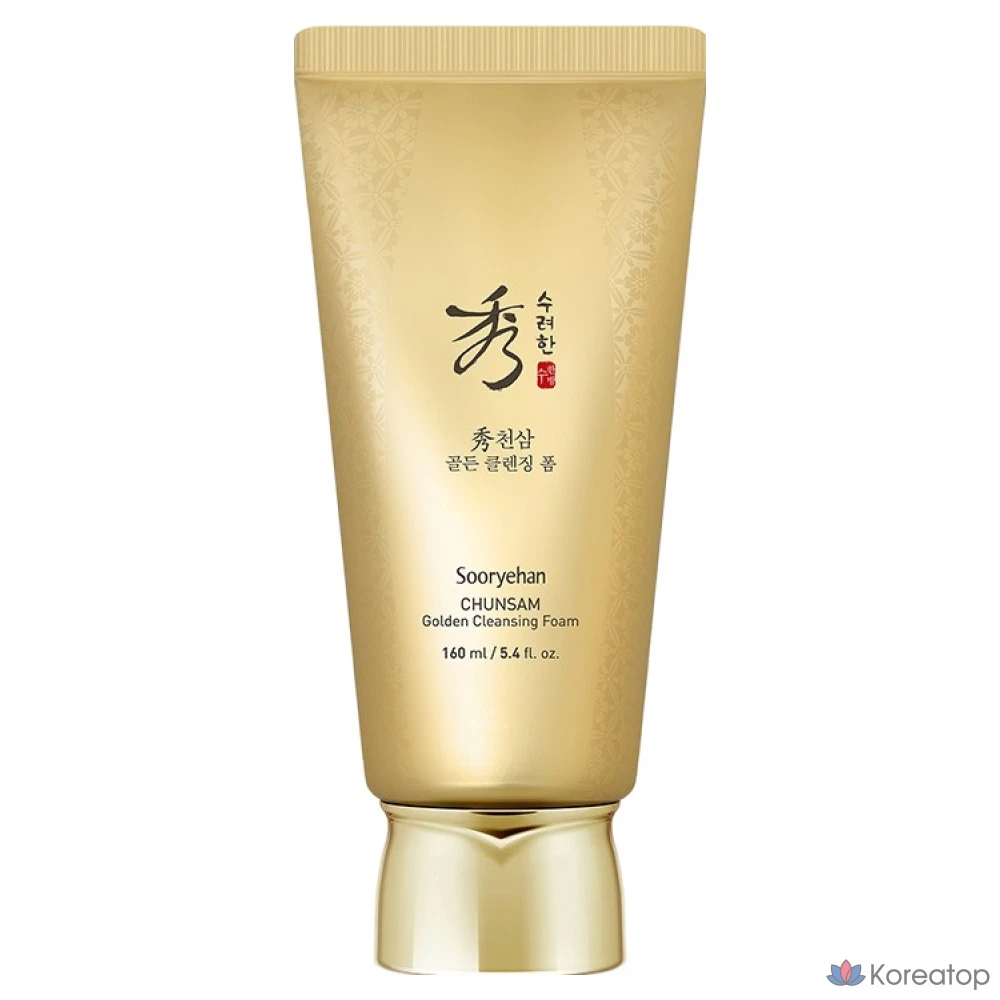 Очищающая пенка Sooryehan Cheonsam Golden Cleansing Foam, 160 мл, 1 шт.