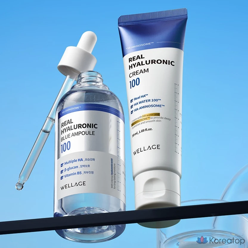 Крем WELLAGE Real Hyaluronic 100 Cream, 50 мл, 1 шт.