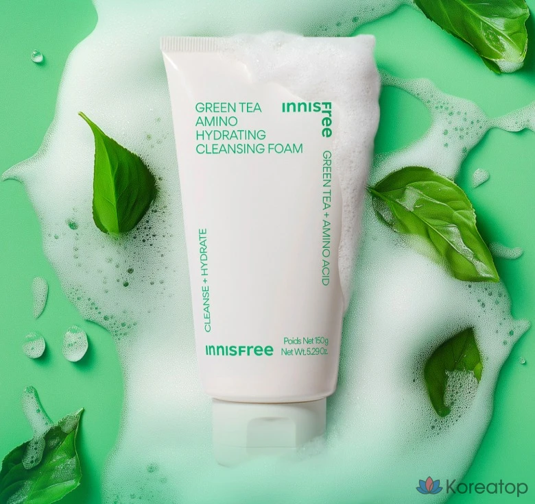Пенка для умывания Innisfree Green Tea Cleansing Foam, 150 мл, 1 шт.