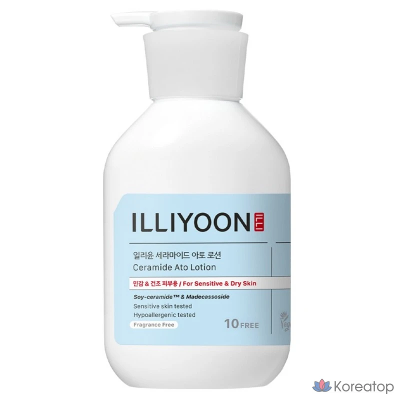 Лосьон для тела ILLIYOON Ceramide Ato Lotion Unscented, 350 мл, 1 шт.