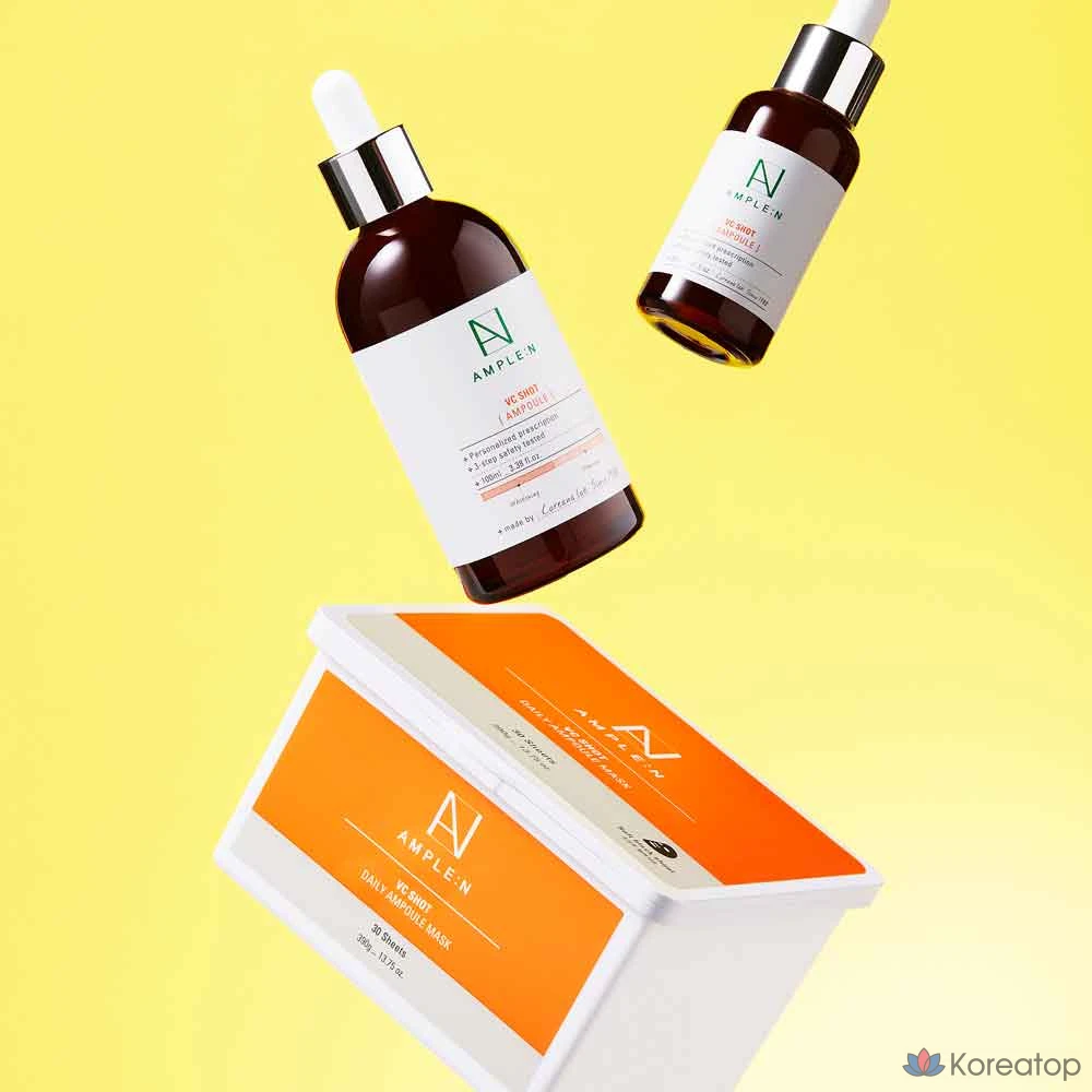 Тканевая маска для лица AMPLE:N Korea VC Shot Daily Ampoule Mask, 30 шт.