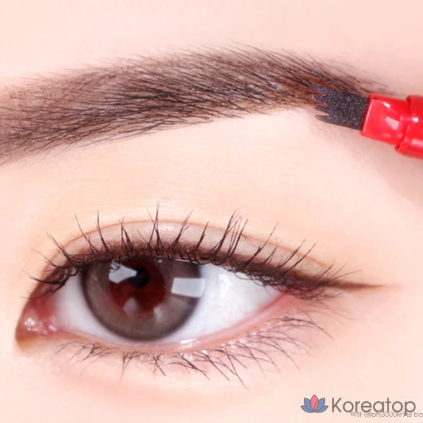 Карандаш для бровей Merythod Tattoo Eyebrow Pencil, оттенок Natural Brown, 1 шт.