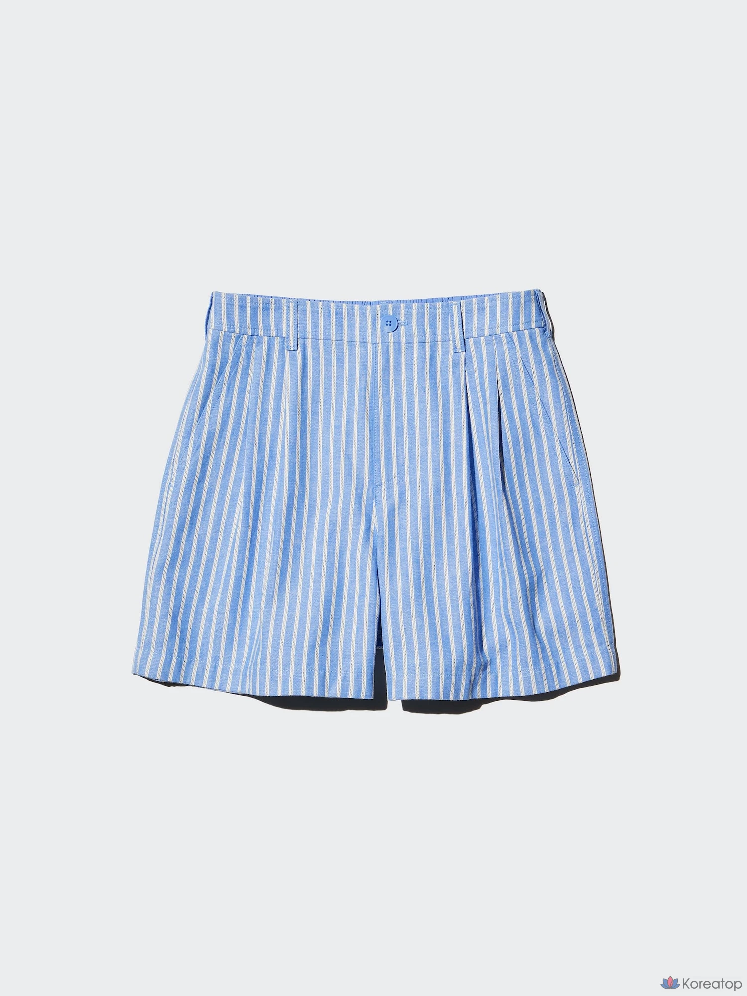 Шорты Uniqlo Linen Cotton Short Pants, в полоску