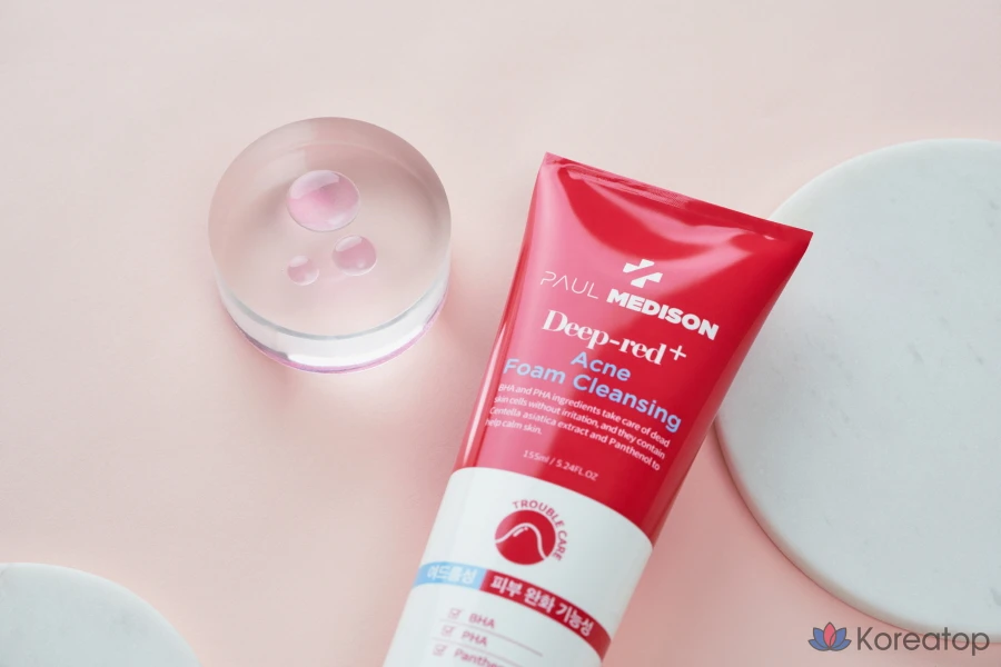 Очищающая пенка Paul Medison Deep Red Acne Foam Cleanser, 155 мл, 1 шт.