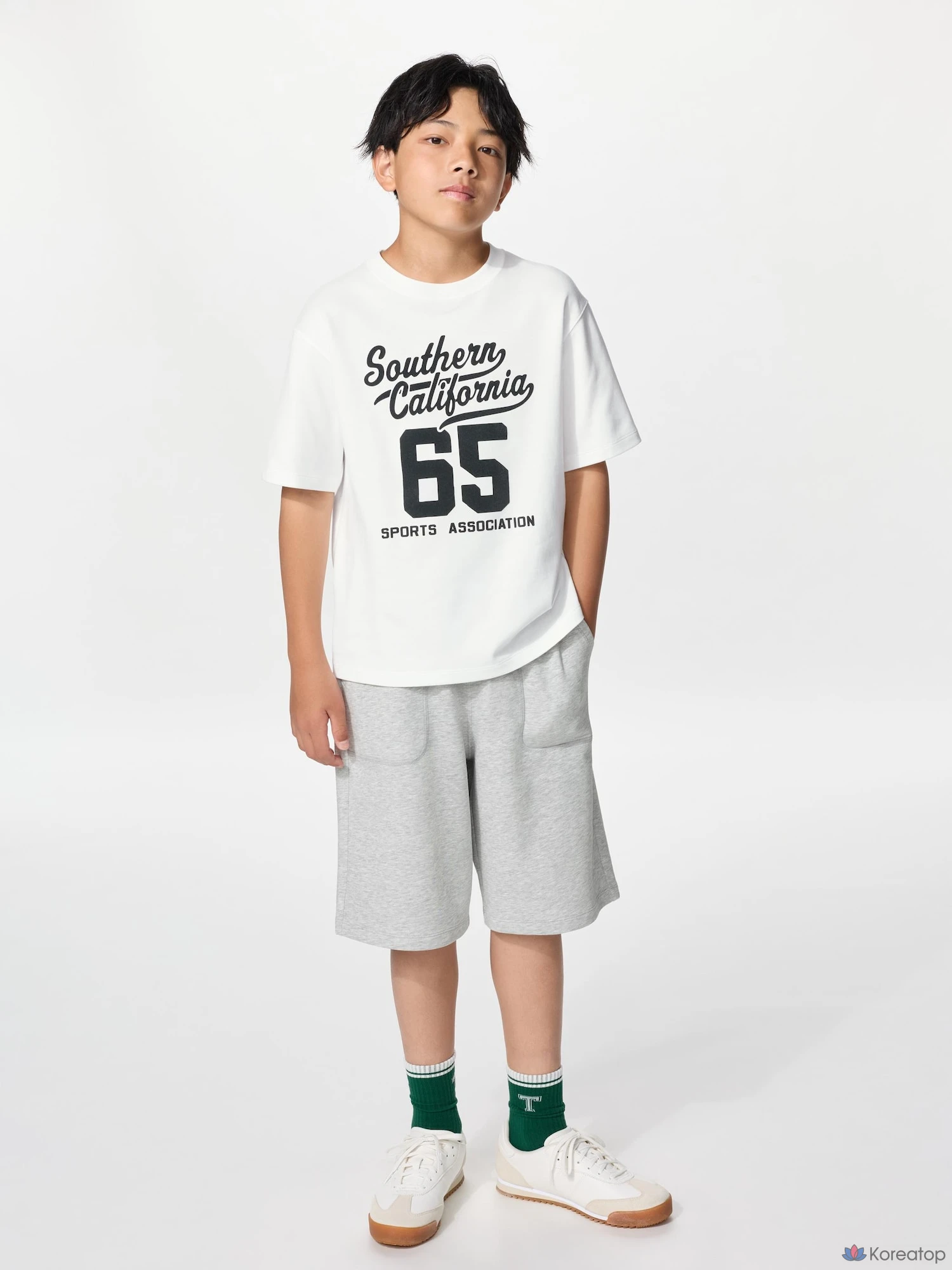 Шорты детские Uniqlo AIRism Cotton Half Pants, однотонные