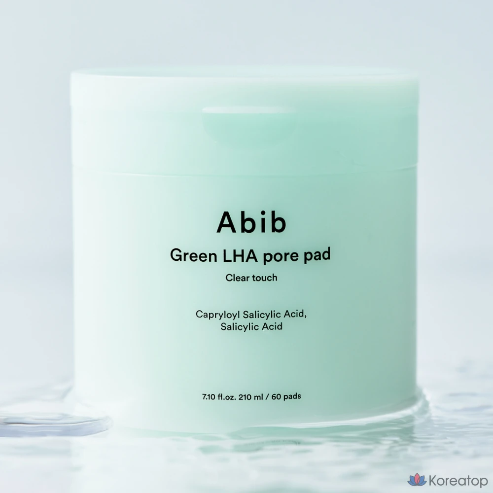 Пэды для лица Abib Green LHA Pore Clear Touch, 210 мл, 60 шт.