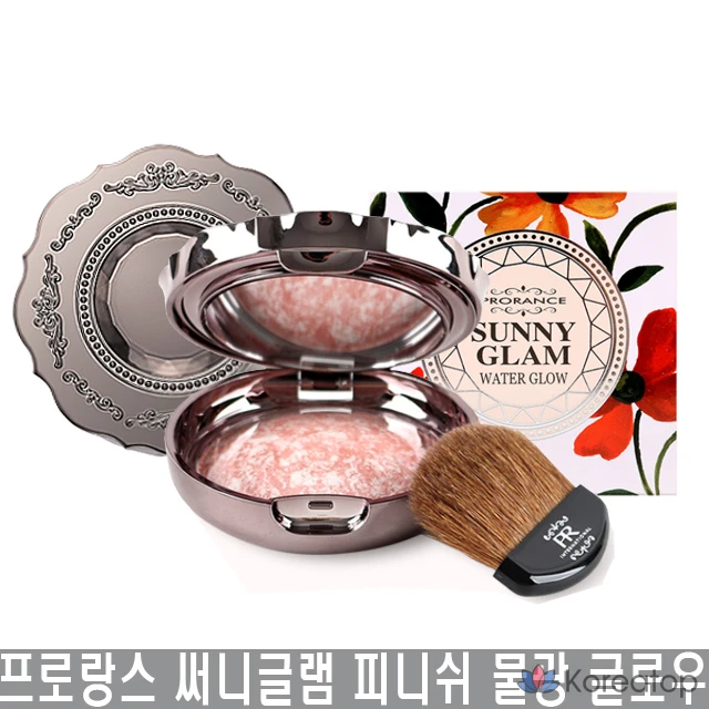 Пудра-хайлайтер Prorance Sunny Glam Water Glow Pact Highlighter, оттенок M13, 14 г, 1 шт.