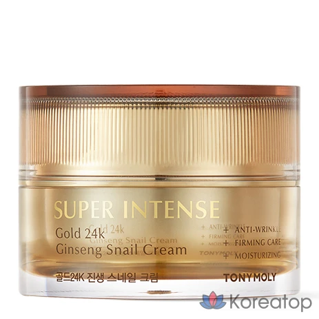 Крем Tony Moly Super Intense Gold 24K Jinsaeng Snail Cream, 50 мл, 1 шт.