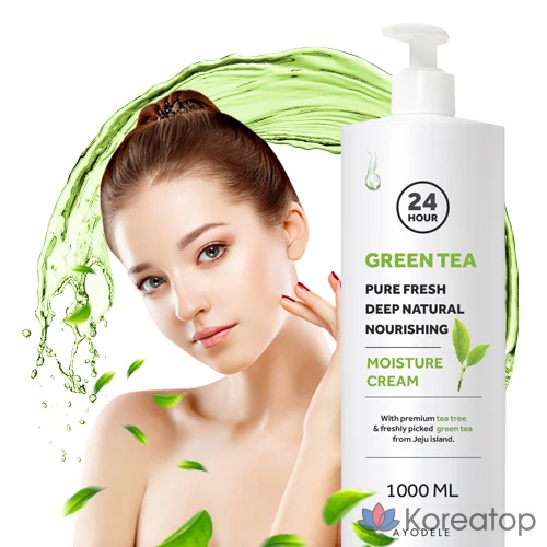 Крем AYODELE Green Tea Pure Fresh Moisture Cream, 1 л, 1 шт.