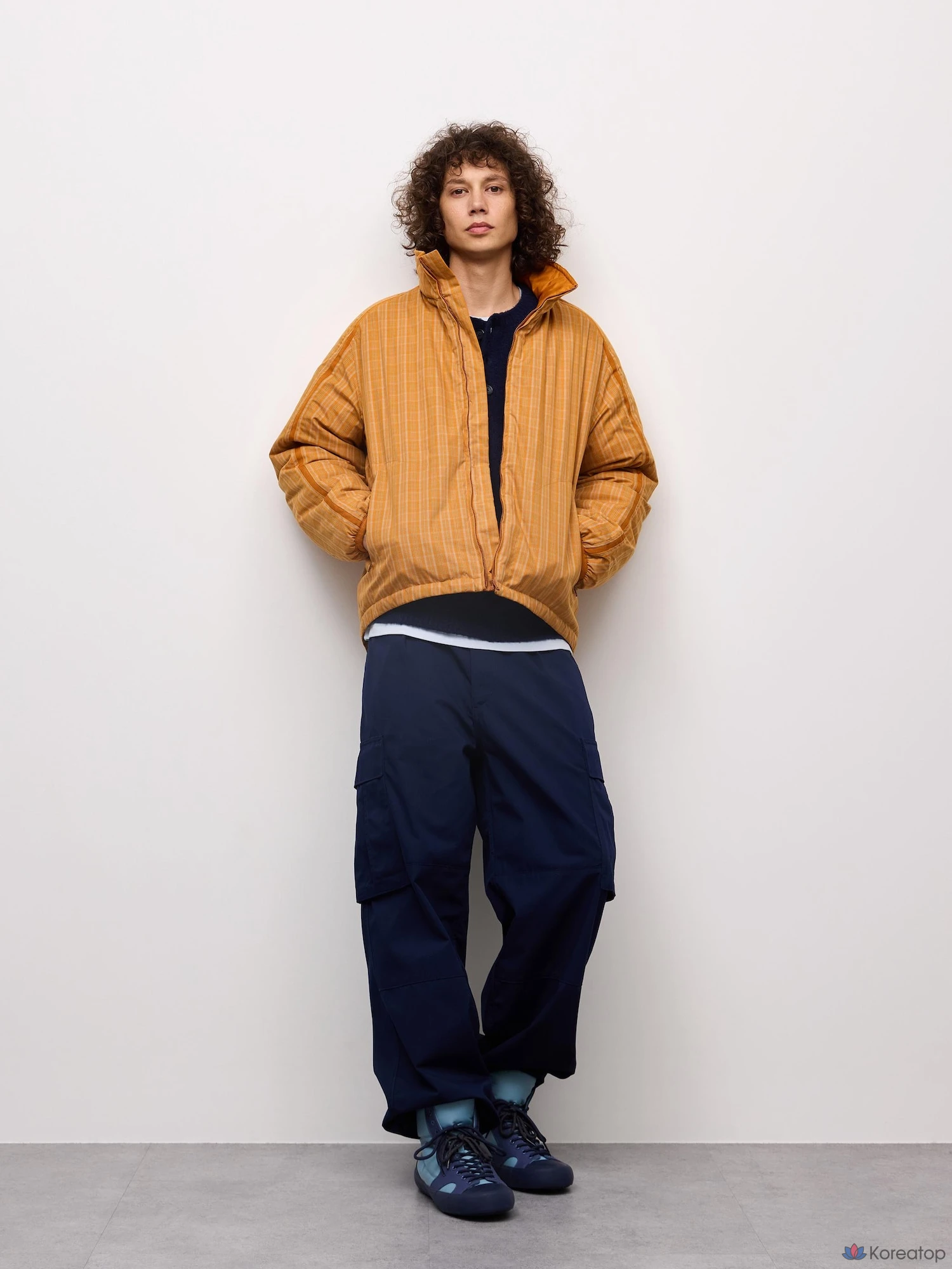 Куртка Uniqlo Padded Stand Check Jacket