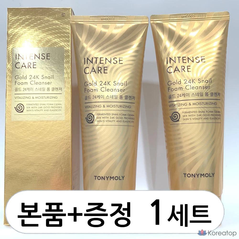 Очищающая пенка Tony Moly Intense Care Gold 24K Snail Foam Cleanser, 300 мл, 1 шт.