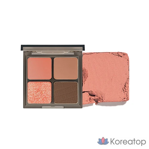 Тени для век MERZY Mood Fit Shadow Palette, оттенок S2 Joyful Coral, 1 шт.