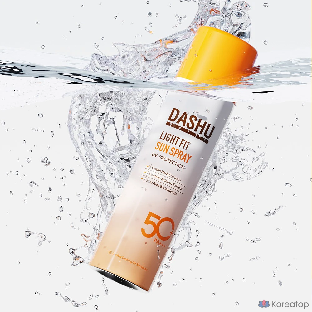 Солнцезащитный спрей DASHU Daily Light Fit Sun Spray SPF 50+ PA+++, 150 мл, 1 шт.